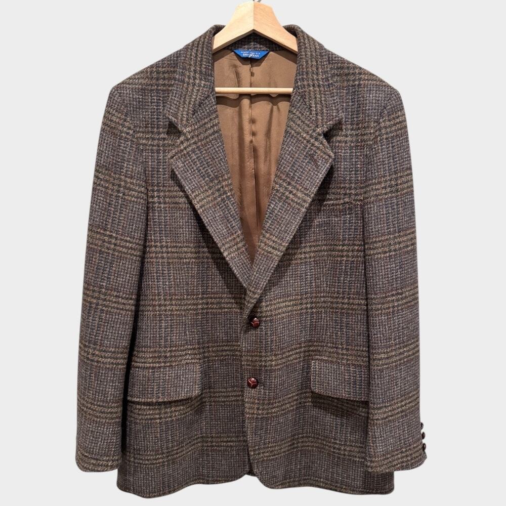 Pendleton 100% Wool Tweed Plaid Vintage Sport Coat Size 42
